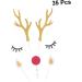 Didiseaon 10 Sets Glitter Outfit Cocktail Garnish Birthday Cake Topper Christmas Reindeer Cupcake Topper Christmas Toppers Antler Flash Plug-in Baking Paper Insert Card Child Top Hat - Buy Online on GoSupps.com
