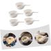 Zerodeko 5 Pcs Jam Dish Relish Plate Food Container Sauce Dish Flavor Seasoning Plate Soy Sauce Holder Gravy Pourer Dipping Bowls with Handles Dessert Bowls Cerace Sauce Bowl Ceramics White - Buy Online on GoSupps.com
