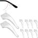 30pcs slipproof silicone ear hooks for glasses slide stopper anti-slip glasses holder ear glasses.
