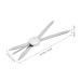 Adjustable Stainless Steel Compass Eyebrow Ruler for Precise Makeup Measurement (Silver) - Buy Online on GoSupps.com