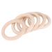 20 Pieces Natural Wooden Teething Rings | Unfinished Baby Toys | DIY Teether Circles (70mm) - Safe & Non-Toxic - Buy Online on GoSupps.com