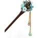 Frcolor Wooden Hair Pin Chinese Hair Sticks with Tassel Retro for Women Hair Styling Purple - Buy Online on GoSupps.com