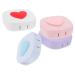 BUIFULSIC 4 sentences Contact lensing container contact lens box set of cosmetic clinic container Portable soaking-soft storage set Small contact lens holder frame invisible PP Reisen