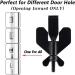 2 Pcs AceGuard Door Lock AceGuard Door Lock Portable Ace Guard Door Lock AceGuard Door Lock with Door Stop Portable Door Lock for Travel Apartments Hotels Dorms (Black + Gold) - Buy Online on GoSupps.com