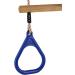 HUAWELL Wooden Trapeze with Plastic Gym Rings - 2-in-1 Swing Set for Kids, Blue - Indoor and Outdoor Playground Accessories - Buy Online on GoSupps.com