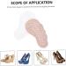 Mobestech 4 Pairs Orthotic Insoles for Women | Arch Support High Heel & Sneaker Pads | Non-Slip Leather Half Pads - Buy Online on GoSupps.com