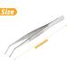 YEEPSYS Stainless Steel Tweezers  Multipurpose Tweezers with Curved Serrated Tip  Precision Forceps for Craft Repairing  garden DIY crafting - Buy Online on GoSupps.com