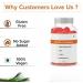 GHC Biotin Hair Gummies - 30 Gummies | 30 Days Pack | Enriched with Biotin Vitamin A C E & Zinc | Added Sugar | Keeps Hair Healthy & Strong | Cranberry Flavored |100% Vegetarian - Buy Online on GoSupps.com