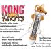 Kong Scrunch Knots Fox Toy for Small/Medium Dogs - Minimal Filling & Knotted Ropes - Orange White Black - 1 Pack - Buy Online on GoSupps.com