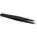 Stainless Steel Black Matte Slant Tip Eyebrow Tweezers by AURAY - Buy Online on GoSupps.com