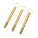 TOVINANNA 3pcs Multipurpose Ear Cleaning Tools Professional Brass Earwax Removal Kit Non-Slip Handle for Ear Wax Removal and Canal Massage