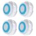 Facial Cleansing Brush Heads Deep Cleaning Soft Face Brush Heads Replacement Suitable for All Skin Types (4 Deep Cleaning) 4deepcleasing
