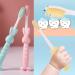 4 Cartoon Bunny Children's Toothbrushes Soft Bristle Portable & Sensitive for Kids | Colorful Options in Yellow Blue Pink & Green - Buy Online on GoSupps.com