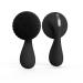 ZAQ Tara Sonic Vibrating Magnetic Beads Rechargeable Facial Cleansing Brush  Face Wash  Waterproof (Black)