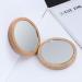 Solustre 3PCs Handheld Wood Makeup Mirror Set - Mini Cosmetic Mirrors for Girls & Women | Ideal for Home & Outdoor Use - Buy Online on GoSupps.com