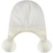 KAKU NANU Toddler Winter Hat with Double Pom Pom | Fleece Lined Beanie for Baby Boys and Girls | 6-12 Months | Off-White - Buy Online on GoSupps.com