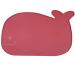 Vivaglory Pet Food Mat 24" L x 16" W or 19" L x 12" W, Waterproof & Anti-Slip Dog Food Bowl Mats with Raised Edge, Anti-Messy Bowknot-Shape & Whale-Shape Placemat for Dogs Cats 24"x16"(Whale-shape) Burgundy