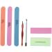 Demeras Buffers Nail Scrub Brush 19x11x3 Manicure Set Nail Polisher Nail Files Buffer Kit Dead Skin Pusher Cuticle Removal Nail Caretool - Buy Online on GoSupps.com