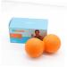Minkissy Double Lacrosse Ball - Acupressure Peanut Massage Ball for Muscle Relief & Mobility - Medium Orange - Buy Online on GoSupps.com
