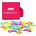 HAARallerliebst hair clips stars (20 pieces | colorful | 4.1 cm) for girls including box for storage (box color: pink)