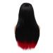 Baruisi Long Red Black Wig - Heat Resistant Synthetic Hair Wigs for Women - Buy Online on GoSupps.com