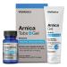 VitaMedica Arnica Montana Tablets & Arnica Gel Bundle for Natural Pain Bruising and Swelling - 150 Rapid Dissolve Tablets / 3 Ounce Water-Based Gel - Made in USA 1 Count (Pack of 2)