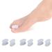 MICPANG Toe Separator Bunion Corrector for Women and Men Bunion Pads Splint for Bunion Pain Relief Gel Silicone Big Toe Cushion - White  3 Pairs