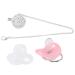 Buy Bling Soft Silicone Baby Pacifier - BPA Free Size M 6-18 Months Includes Chain Clip - Pink | International Shipping - Buy Online on GoSupps.com