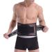 Stabilized back bandage for pain relief injury prevention sciatica unisex lumbar spine lower back band support belt for the lower back t black M