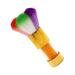 Mikinona 1pc Dust Brush Nail Art Brush Tool Nail Cleaning Gadget Powder Cleaner Nail Scrubbing Brush Manicure Supplies Powder Brush Cleaner Fake Hair Edges Acrylic Nail Brush Nylon Wool 11.5x6cm Golden