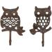 Alipis Wall Hanging Hooks Wall Hook Towel Hanger Owl Shape Hook Cast Iron Hook Coat Hook Wrought Iron medium As Shown - Buy Online on GoSupps.com