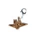 Miniblings crane charm zipper pull Senbazuru bird origami wood s - handmade fashion jewelry i chain pendant silver -plated - beggar pendant beggar strap - trailer for bracelet