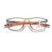 Multifocal Sports Style Reading Glasses Blue Light Blocking Glasses For Unisex TR90 Flexible computer Readers(Couleur:Orange Grandeur:0.0x)