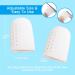 Breathable Silicone Big Toe Caps - 10Pcs Pain Relief for Corns, Blisters, Ingrown Toenails - White - Buy Online on GoSupps.com