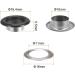 100 Set Black Round Grommets 10mm Metal Eyelets for Scrapbooking, Shoes, Clothes - HARFINGTON - Buy Online on GoSupps.com