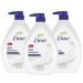 Dove Body Wash with Pump with Skin Natural Nourishers for Instantly Soft Skin and Lasting Nourishment Deep Moisture Cleanser Effectively Washes Away Bacteria While Nourishing Your Skin 34 oz 3 Count 34 Fl Oz (Pack of 3)