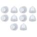 Ear plugs 10 pieces 8 mm washable listening amplifier dome open earplugs earplugs silicone earplugs replacement earplugs earplugs tips for replacement of hearing aids