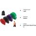 Resistance Band Pull Up Assist Set - Durable Latex Workout Bands for Home Gym Fitness - Red/Green/Black/Purple - Buy Online on GoSupps.com
