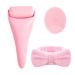 Ice Roller for Face Shaper Facial Massager Skin Care Tools for Anti Wrinkle Cold Ice Face Roller Freezer for Eye Puffiness Headache Relief -Pink A