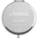 Maverton Compact Mirror with Engraving - Round Double Mirror | Travel Handbag Gift for Women - Silver - Ideal for Girlfriend - Buy Online on GoSupps.com
