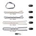 300-Piece Hair Pins Kit for Kids, Girls, and Women - Bobby Pins, U Pins, and Rubber Bands Set - Durable Metal Construction - Ideal for Styling and Securing Hair - Buy Online on GoSupps.com