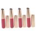 PLAFOPE 4pcs Lip Brush Women Makeup Brush Highlight Brush Lip Gloss Wands Lip Mask Applicator Lip Makeup Brush Eyebrow Brush Lip Applicators Brush Miss Shadow Brush Lips Pink Wood