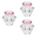 FRCOLOR Glass Nail Dish monomer bowl diamond Bowl bowl White Glass Dappen Dish 5.5x5.5cmx3pcs Pinkx3pcs