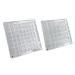 LYNNRICK Nail Art Rhinestones Storage Box Grids Nail Charms Jewelry Decoration Box Acrylic (Square) 2Piece
