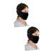 Gatuida 2 pieces 2 1 dust protection mask Winter winter sports masks Cycling Mundsicht Wintermundmuffel Anti-dust face mask mouth-muffle mask everything including miracle 1 piece (1 Pack) blackx2st