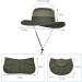 3-Pack Men's Wide Brim Fishing Hat with UPF 50+ Sun Protection - Perfect for Hiking, Gardening, and Outdoor Activities - Buy Online on GoSupps.com