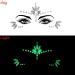 Luminous Face Gems Tattoo Stickers - Glow in the Dark Fluorescent Rhinestone Temporary Tattoos for Halloween & Christmas (4 Sets) - Buy Online on GoSupps.com