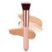 AOOWU Foundation Brush Premium Makeup Brush for Liquid Makeup Flat Top Foundation Brush Concealer Brush Multifunctional Face Brush for Liquid Cream Blending Buffing Powder Cosmetics 1 pcs - Pink gold