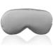 NUFR Sleep Mask Night Cover Eye Sleeping Silk Satin Masks for Women Men Blindfold for Airplane Travel Adjustable Strap (Gray)