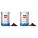 illy Coffee Decaffeinated Ground Coffee Medium Roast 100% Arabica Coffee 250g (Pack of 2)